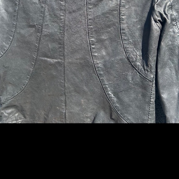 ALLSAINTS Black Leather Jacket - Picture 8 of 10